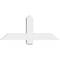 Ekena Millwork Eugene Architectural Grade PVC Gable Bracket, 36"W x 15"H x 4"D x 4"F, 10/12 Pitch GBP036X15X0404EUG00 - alternate 3